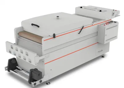 Dtf 디지털 인쇄용 벨트가 있는 60cm 파우더 셰이커 기계