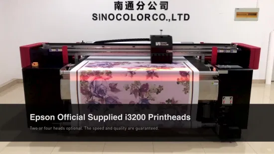 1.8m 2400dpi 승화 잉크 안료 잉크 디지털 벨트 섬유 프린터에 직접 연결